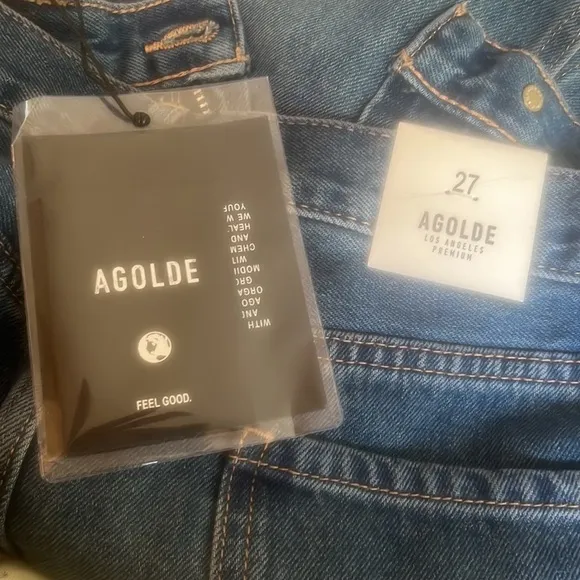AGOLDE Leif Denim Midi Skirt Women's Size 27