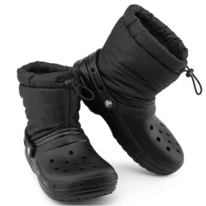 Crocs Classic Lined Neo Puff Boots 'Black' 206630-060 men’s 9 women’s 11